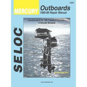 Sierra International Seloc Manual 18-01404 Mercury Outboards Repair 1965-1989